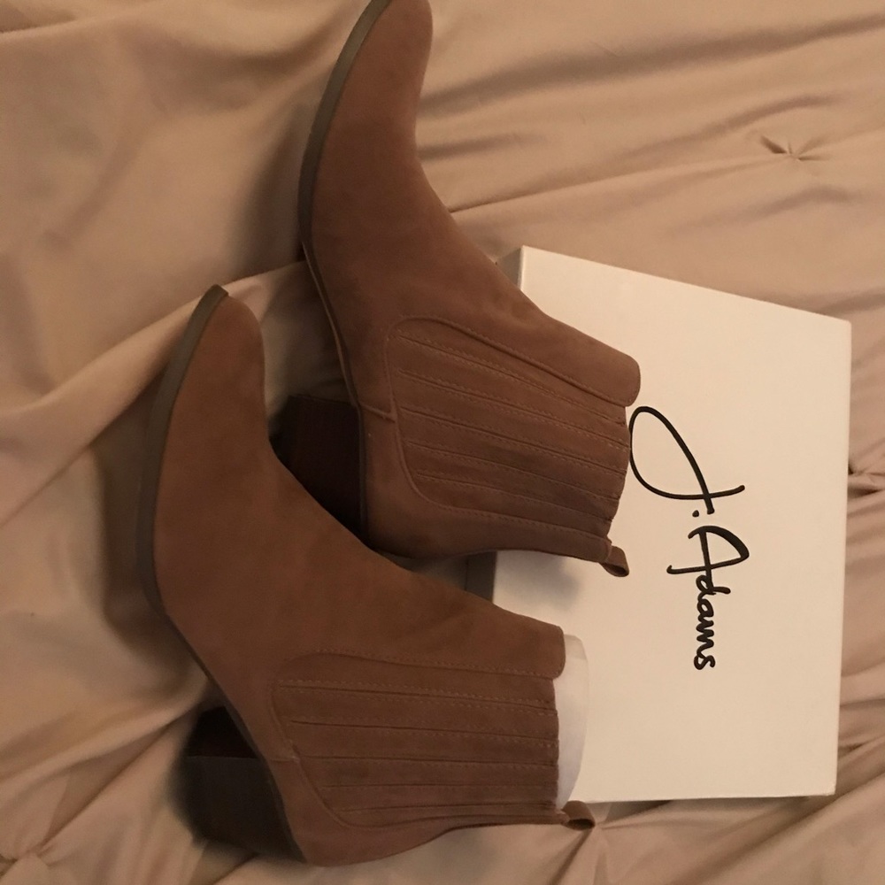 Tan ankle boots